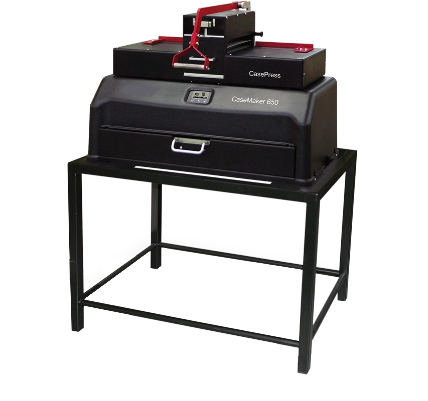 Impression et Reliure 3 Spine Maker Press + Hard Cover Maker 650 sur table