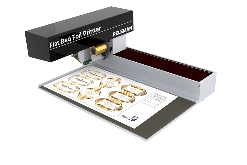 Numérique 16 Flat Bed Foil Printer imprimant des logos