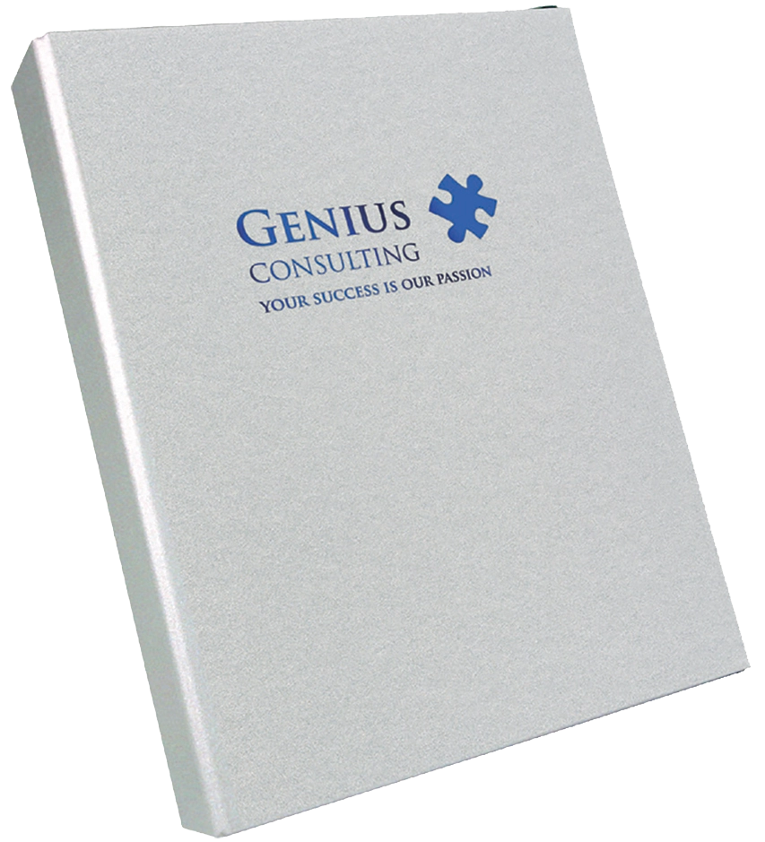 Impression et Reliure 7 Personnalisation de classeur avec texte et logo