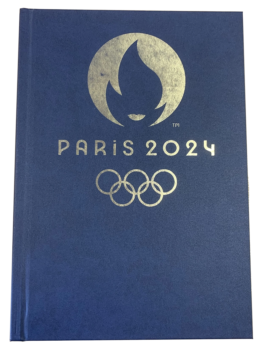 Numérique 7 Dorure sur couverture rigide du logo Paris 2024
