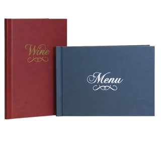 Couverture pour carte des vins et pour menu Couverture pour carte des vins et pour menu