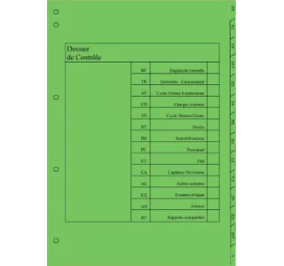 Dossier de contrôle Dossier de contrôle